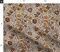 Bohemian Botanical Floral Garden Florals Climbing Vines Boho Leaves Petals Small Scale Hand Drawn Warm Tones Autumn Floral Eclectic Brown Custom Printed Fabric by Spoonflower Various Fabrics by the Yard or Fat Quarter